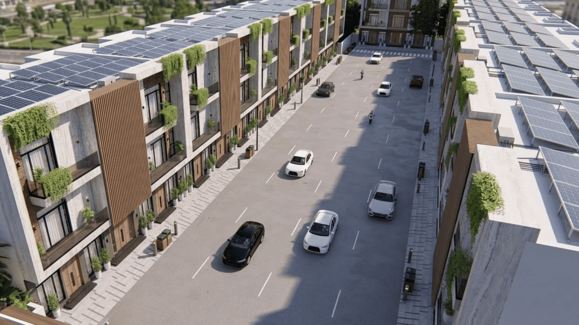 Town Square – Modern Town Houses in Multan Solar Panel Pre Install